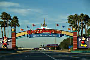 1. Osceola Parkway to the Disney arches and connector freeway